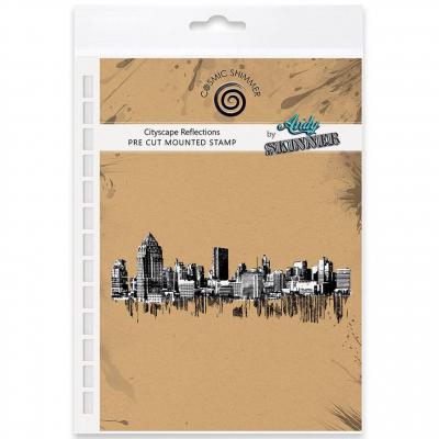 Katy Sue Designs Andy Skinner Pre Cut Rubber Stamp - Cityscape Reflections