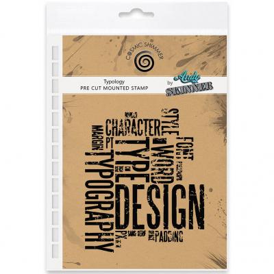 Katy Sue Designs Andy Skinner Pre Cut Rubber Stamp - Typology