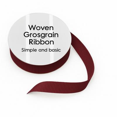 Simple and Basic Grosgrain Ribbon - Dark Red
