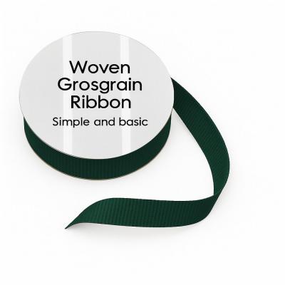 Simple and Basic Grosgrain Ribbon - Dark Green