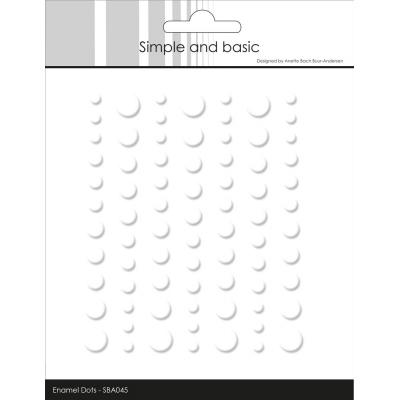 Simple and Basic Matte Enamel Dots - Soft White