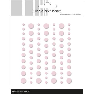 Simple and Basic Matte Enamel Dots - Pink