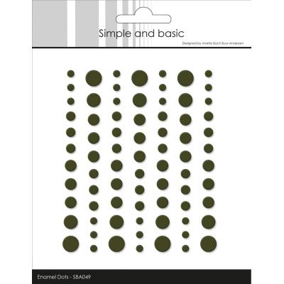 Simple and Basic Matte Enamel Dots - Green