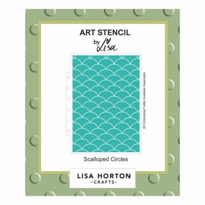 Lisa Horton Crafts Layering Stencil - Scalloped Circles