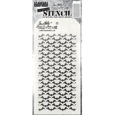 Stampers Anonymous Tim Holtz Stencil - Batground