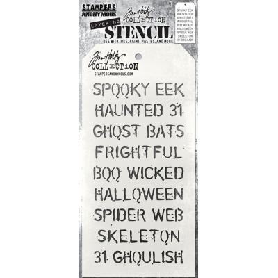 Stampers Anonymous Tim Holtz Stencil - Halloween
