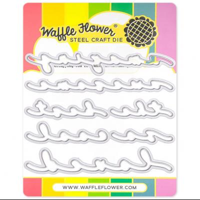 Waffle Flower Overlapping You're Additions Matching Die