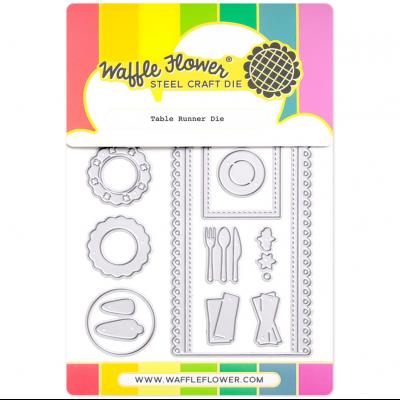 Waffle Flower Table Runner Die