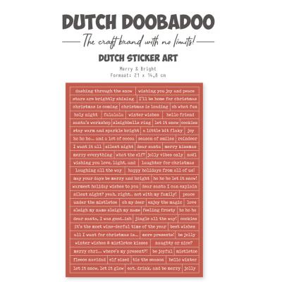 Dutch Doobadoo Merry And Bright - Dutch Stickers Art