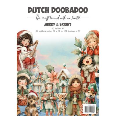 Dutch Doobadoo Merry And Bright - Collage Paper Set
