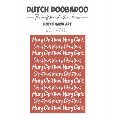 Dutch Doobadoo Merry And Bright Mask Art - Merry Christmas