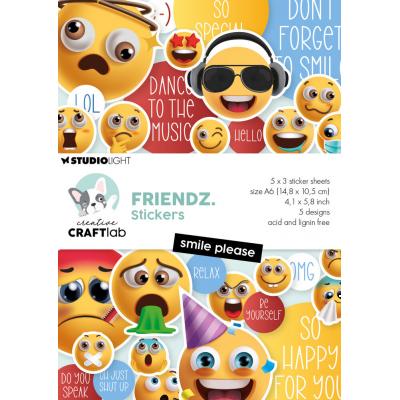 StudioLight Creative Craftlab Friendz Stickers - Smile Please