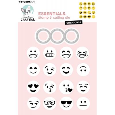StudioLight Creative Craftlab Stamp & Cutting Die - Emoticons