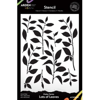 Arden Creative Studio Laurel Grove Stencil - Lots of Leaves