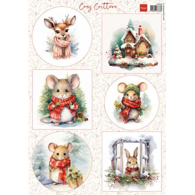 Marianne Design Decoupage Sheet - Cosy Critters