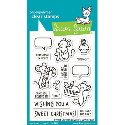 Lawn Fawn Stempel - Sweet Christmas Mice
