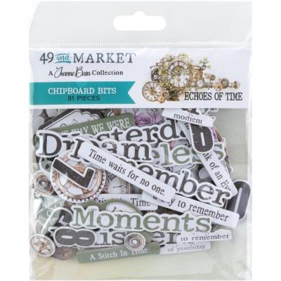 49 And Market Echoes Of Time - Chipboard Bits