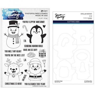 Spellbinders Christmas Hugs Stamp & Die Bundle
