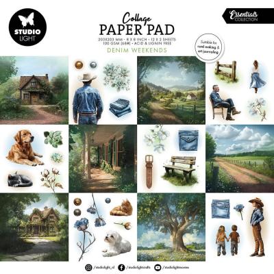 StudioLight Collage Paper Pad - Denim Weekends