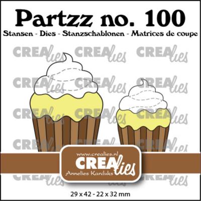 Crealies Cutting Dies - Cupcake Middle And Small