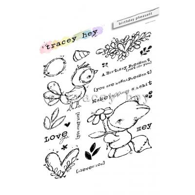 Tracey Hey Stempel - Birthday Pheasant