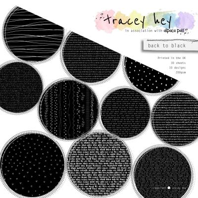 Tracey Hey Paper Pad - Back to Black