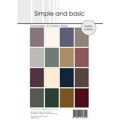 Simple and Basic Solid Papers - It's a Man's Thing