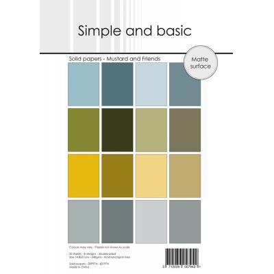 Simple and Basic Solid Papers - Mustard and Friends