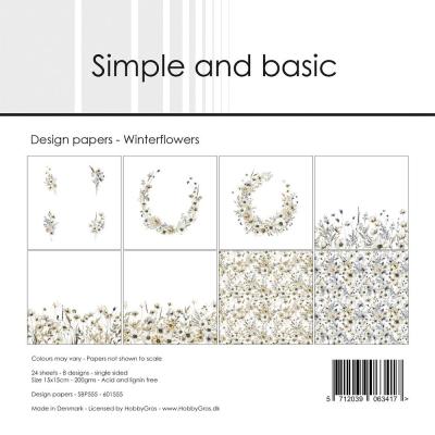 Simple and Basic Paper Pad - Winterflowers