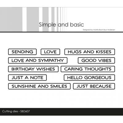 Simple and Basic Dies - Good Vibes
