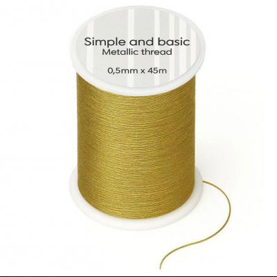Simple and Basic Metallic Thread Gold