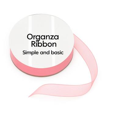 Simple and Basic Organza Ribbon - Salmon