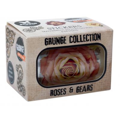 StudioLight Grunge Collection Stickers on Roll - Roses & Gears