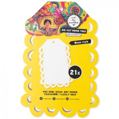 Art By Marlene Moon Style Die-Cut Paper Tags