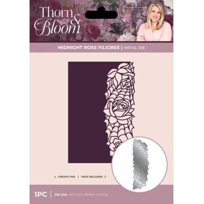 Crafters Companion Thorn & Bloom - Midnight Rose Filigree