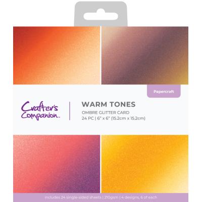 Crafters Companion Papier - Ombre Glitter Pad - Warm Tones