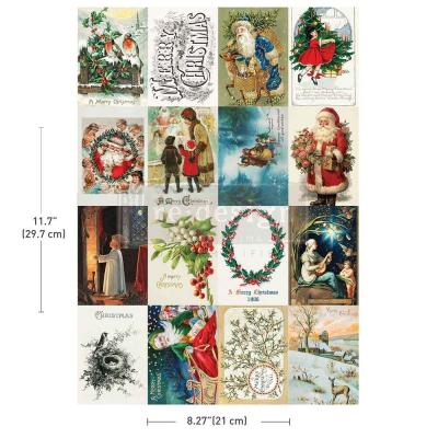 Prima Marketing Re-Design Decoupage Fiber - Season's Greetings From The Past