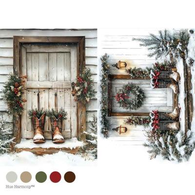 Prima Marketing Re-Design Decoupage Fiber - Plaid & Pine