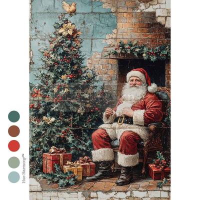 Prima Marketing Re-Design Decoupage Fiber - Cozy Claus Corner
