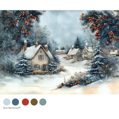 Prima Marketing Re-Design Decoupage Fiber - Winter Hearth