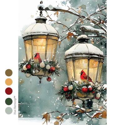Prima Marketing Re-Design Decoupage Fiber - Cardinal Christmas