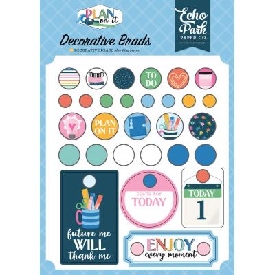 Echo Park Plan On It - Decorative Brads