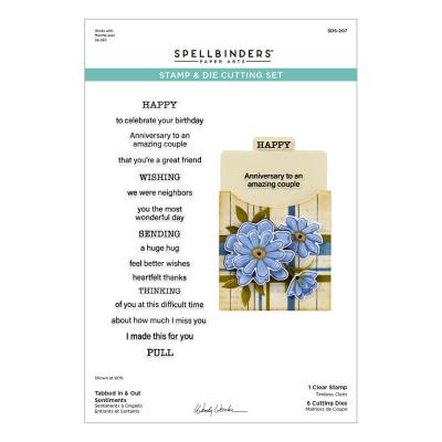 Spellbinders Stempel - Tabbed In & Out Sentiments