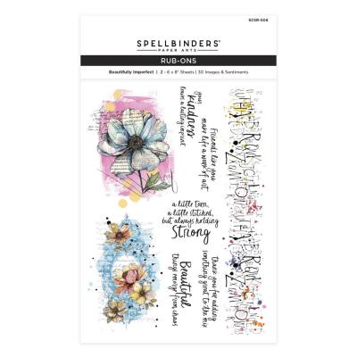 Spellbinders Beautifully Imperfect - Rub Ons
