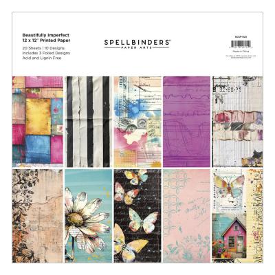 Spellbinders Beautifully Imperfect - Printed Paper Pack