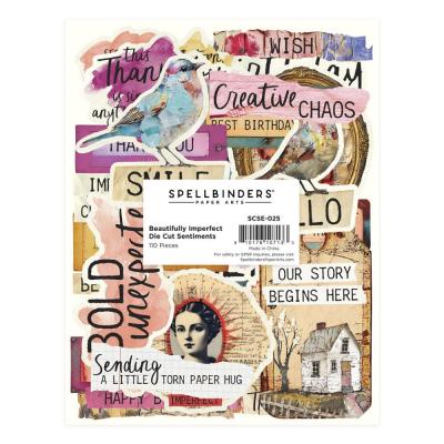 Spellbinders Beautifully Imperfect - Die Cut Sentiments