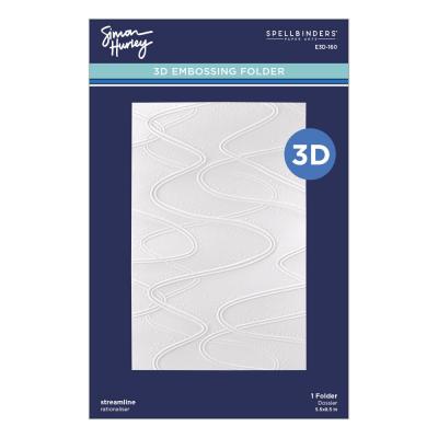 Spellbinders 3D Embossing Folder - Streamline