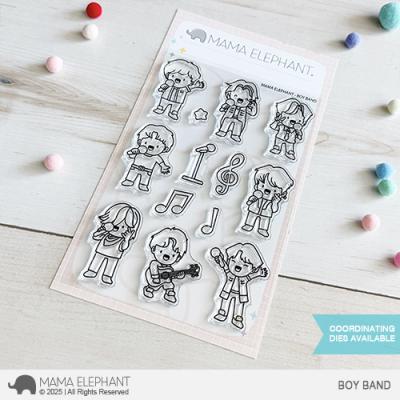 Mama Elephant Stempel - Boy Band