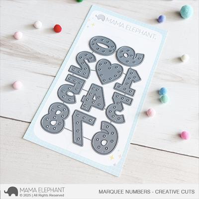 Mama Elephant Creative Cuts - Marquee Numbers