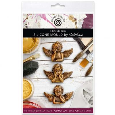Katy Sue Designs Cosmic Shimmer Silicone Mould - Cherub Trio
